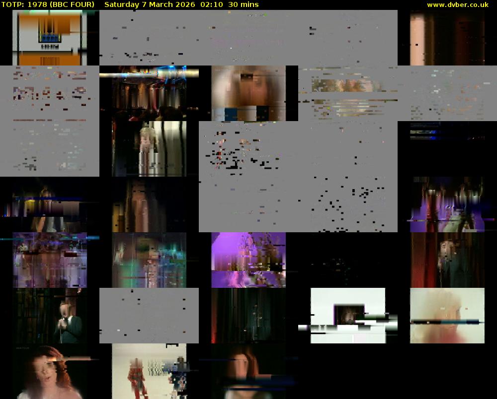 TOTP: 1978 (BBC FOUR) Saturday 7 March 2026 02:10 - 02:40