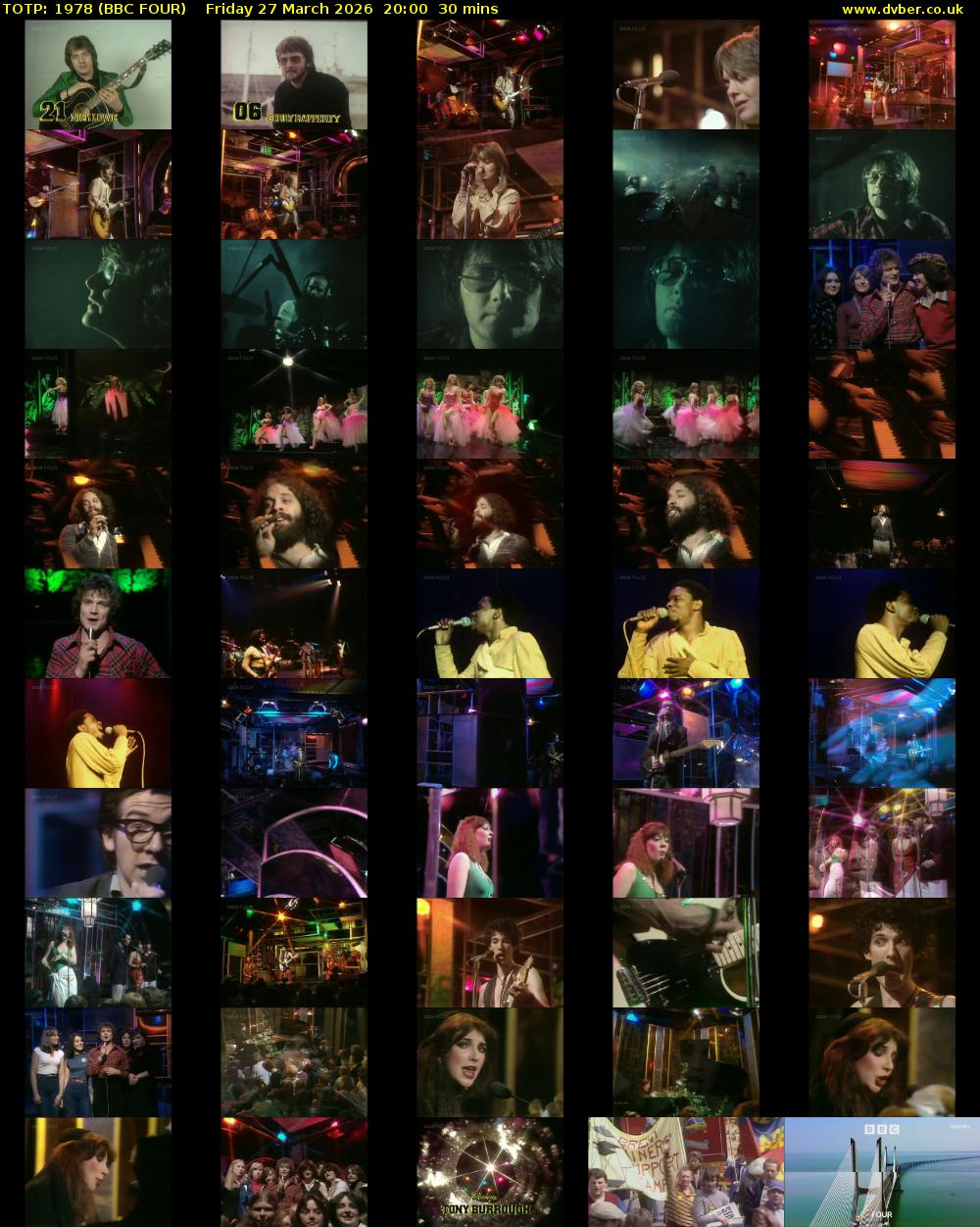 TOTP: 1978 (BBC FOUR) Friday 27 March 2026 20:00 - 20:30
