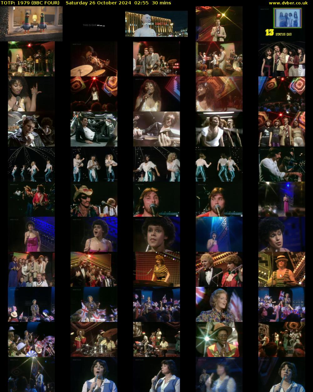TOTP: 1979 (BBC FOUR) Saturday 26 October 2024 02:55 - 03:25