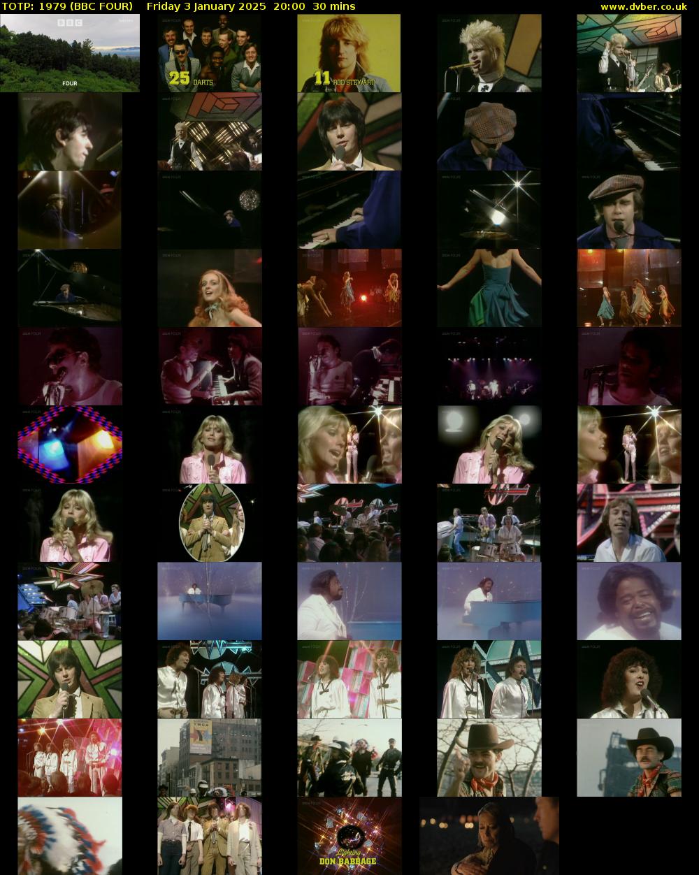 TOTP: 1979 (BBC FOUR) Friday 3 January 2025 20:00 - 20:30
