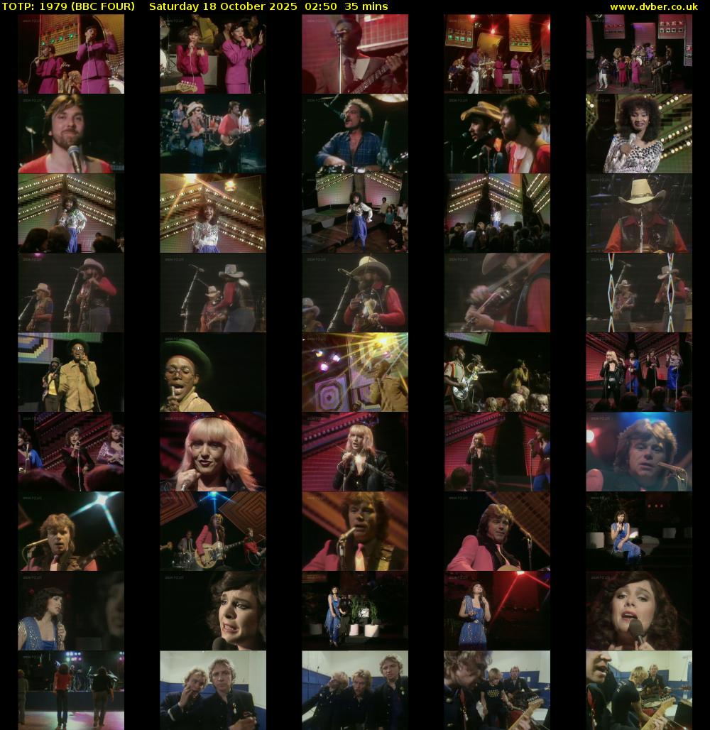 TOTP: 1979 (BBC FOUR) Saturday 18 October 2025 02:50 - 03:25