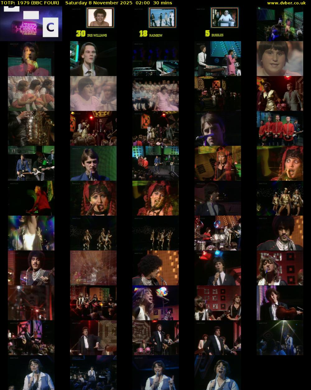 TOTP: 1979 (BBC FOUR) Saturday 8 November 2025 02:00 - 02:30