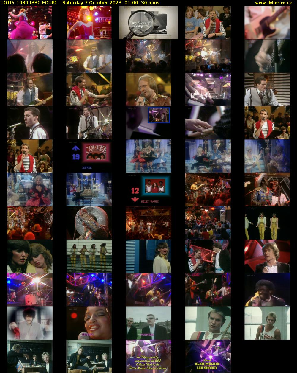 TOTP: 1980 (BBC FOUR) Saturday 7 October 2023 01:00 - 01:30