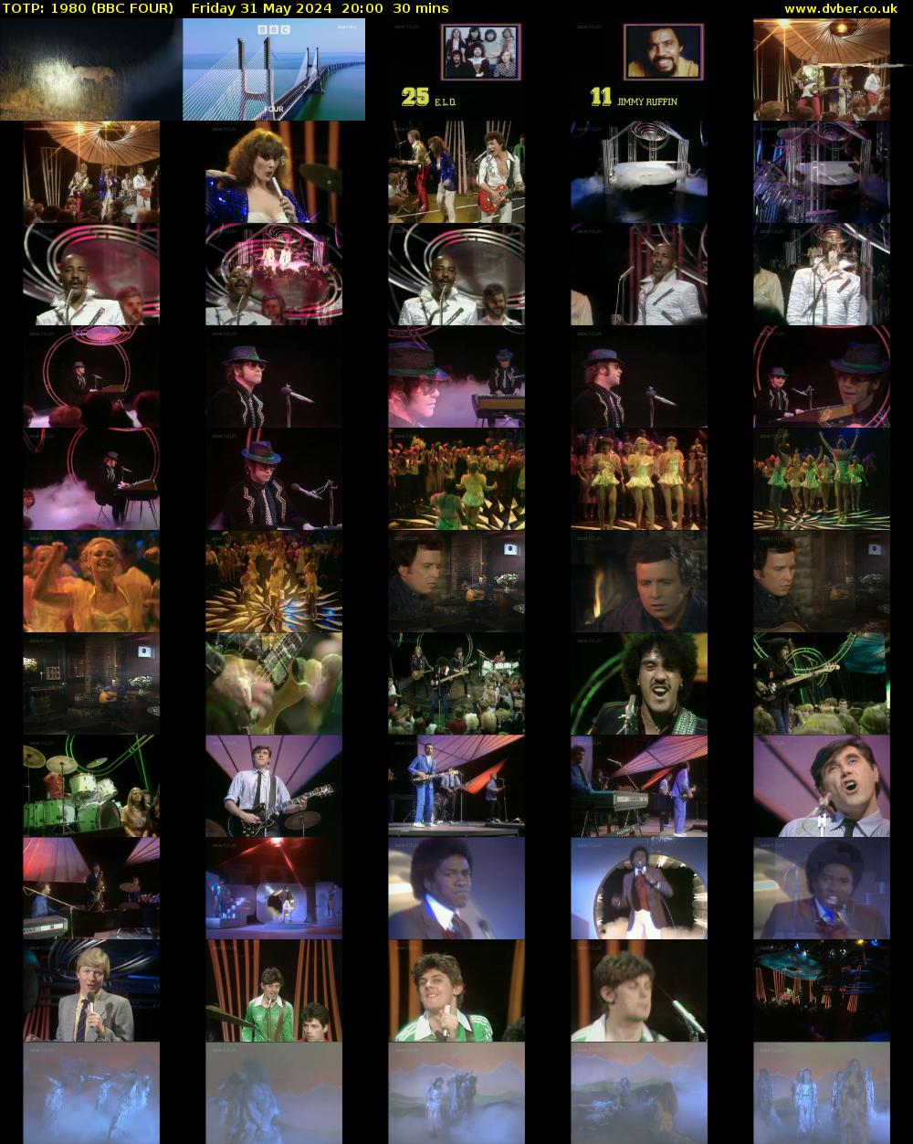 TOTP: 1980 (BBC FOUR) Friday 31 May 2024 20:00 - 20:30
