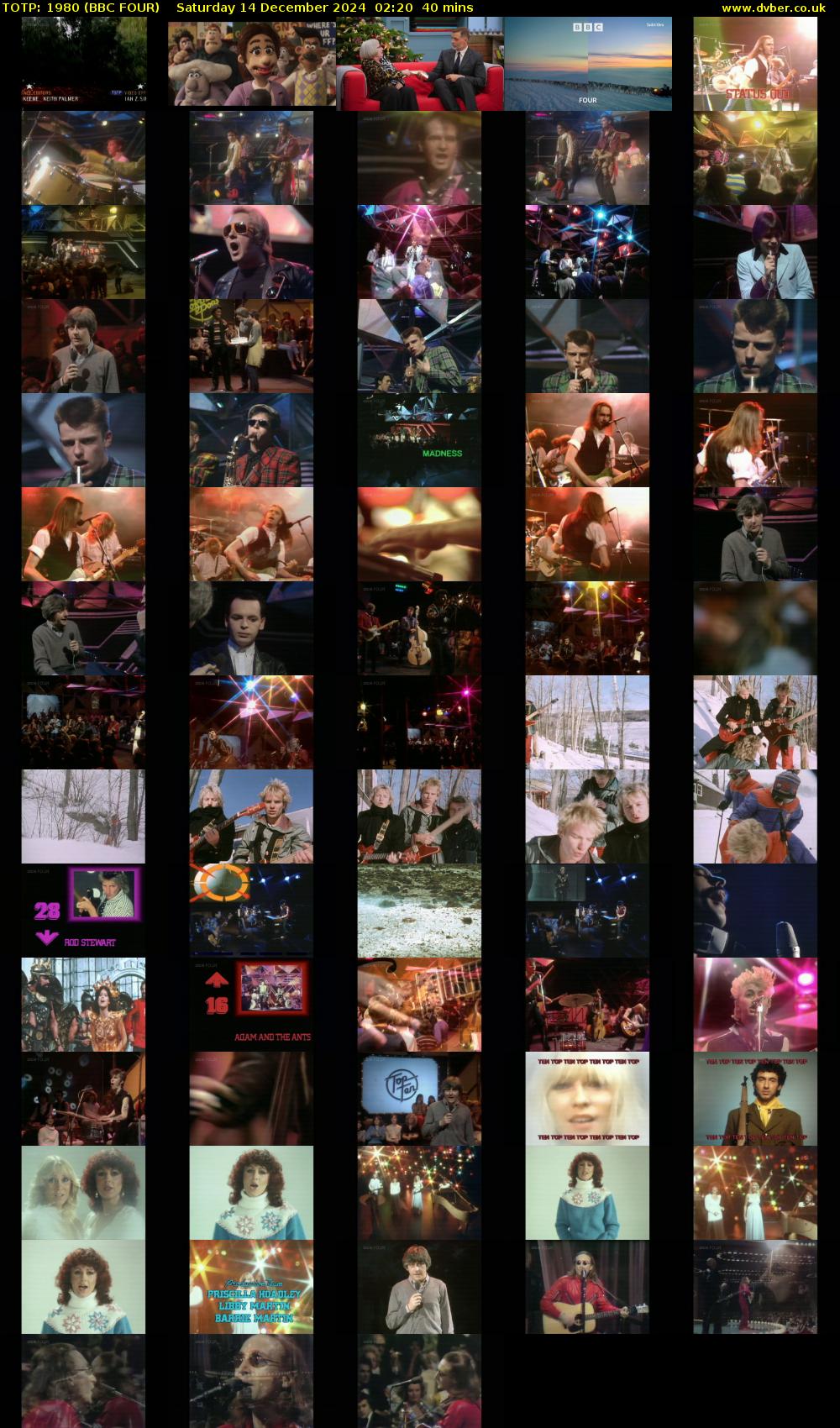 TOTP: 1980 (BBC FOUR) Saturday 14 December 2024 02:20 - 03:00