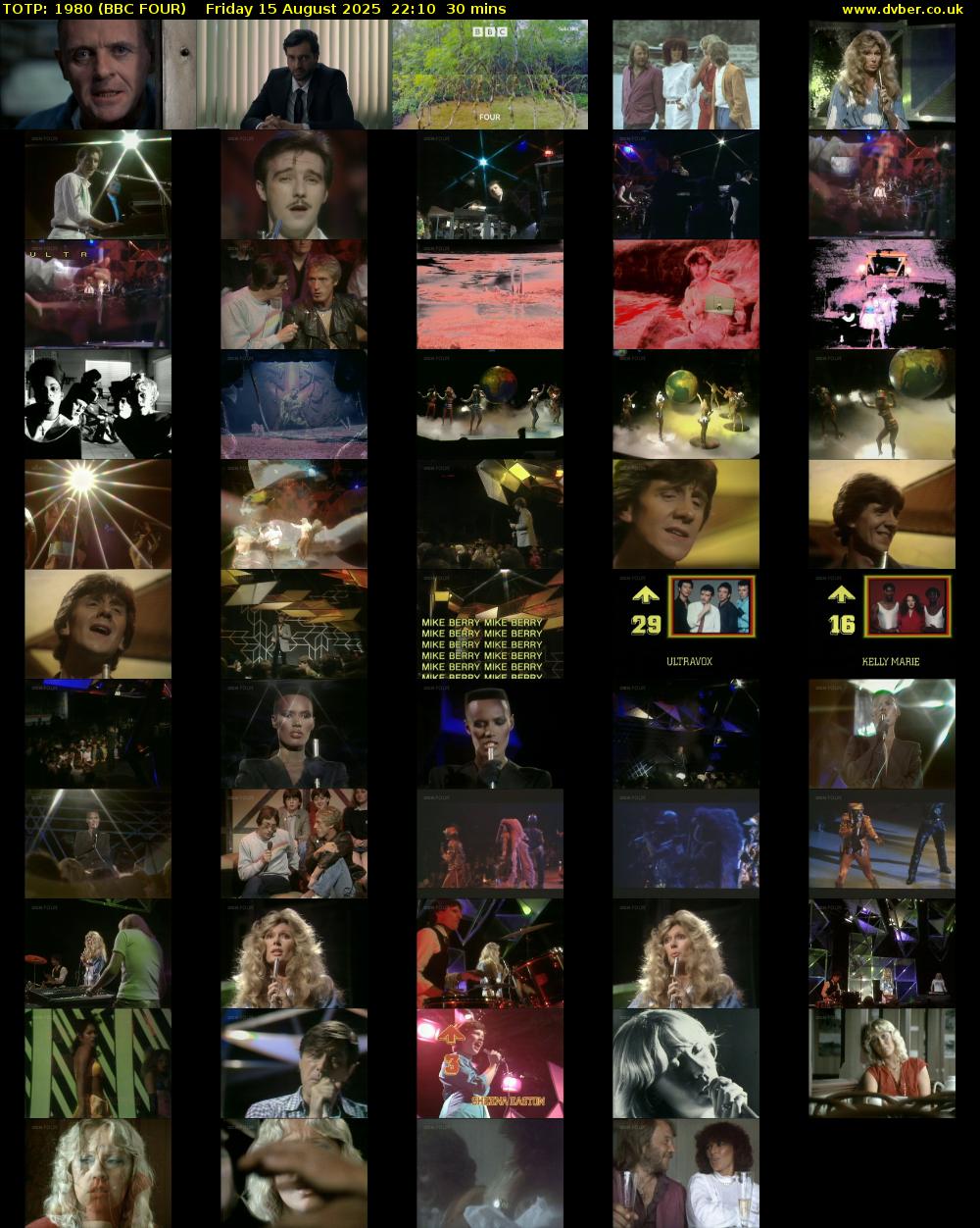TOTP: 1980 (BBC FOUR) Friday 15 August 2025 22:10 - 22:40
