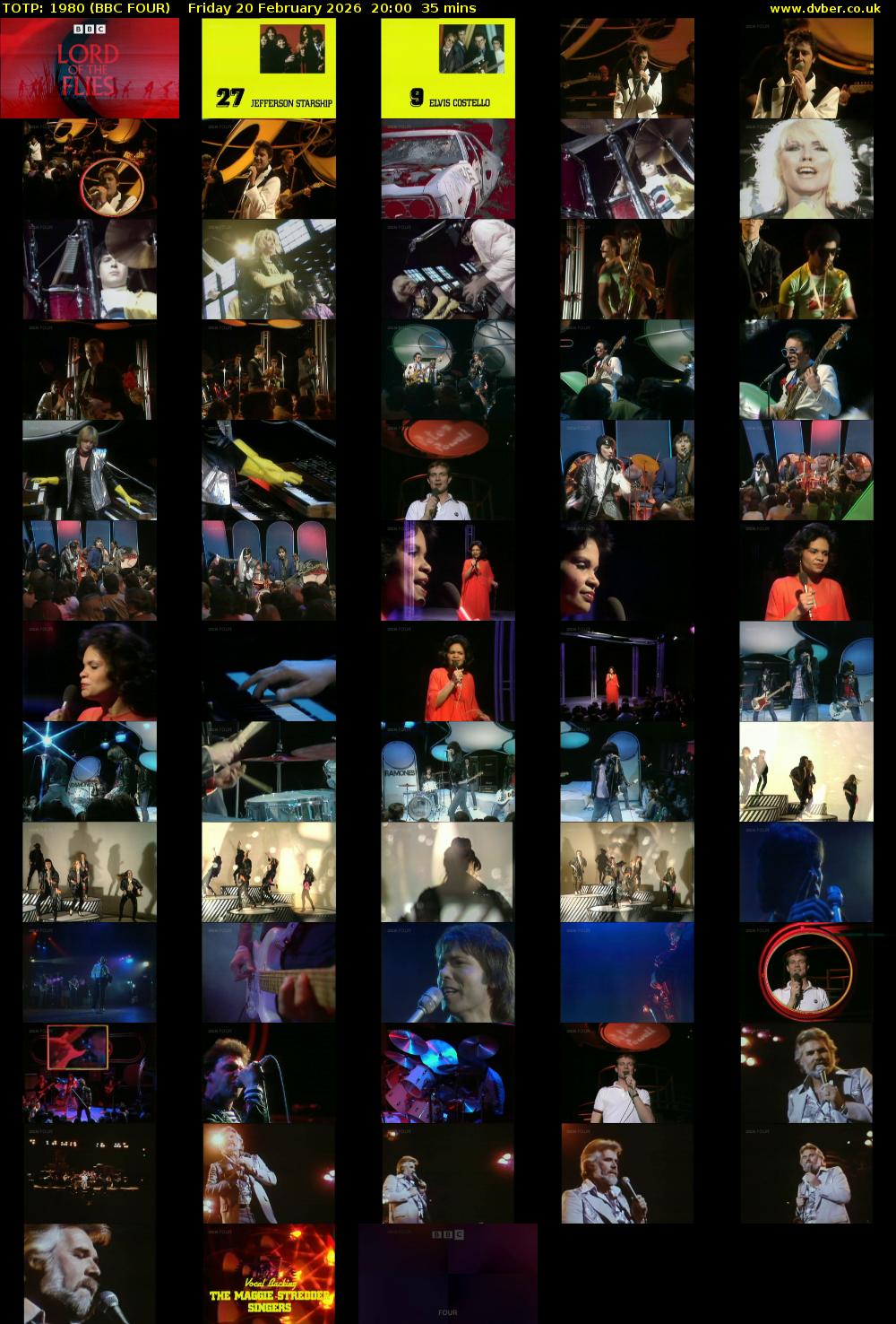 TOTP: 1980 (BBC FOUR) Friday 20 February 2026 20:00 - 20:35