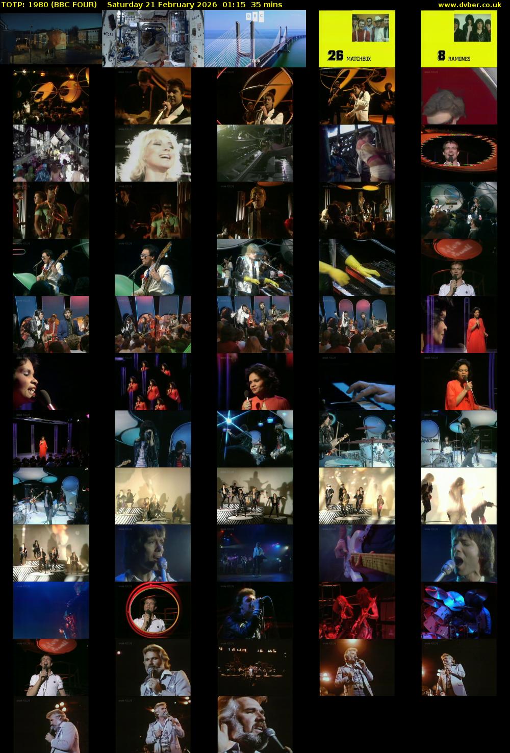 TOTP: 1980 (BBC FOUR) Saturday 21 February 2026 01:15 - 01:50