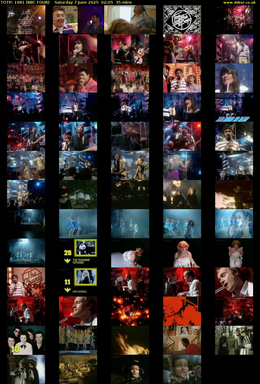 TOTP: 1981 (BBC FOUR) Saturday 7 June 2025 02:05 - 02:40
