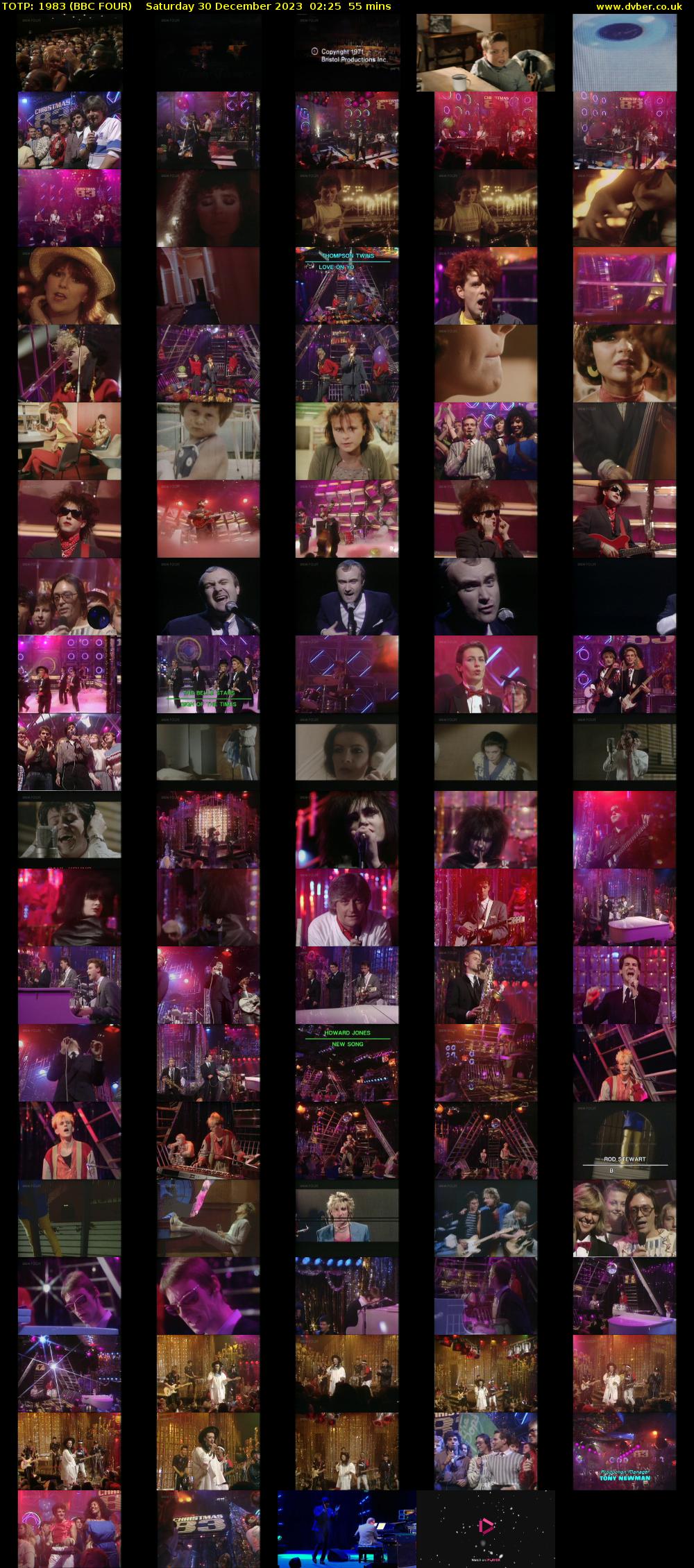 TOTP: 1983 (BBC FOUR) Saturday 30 December 2023 02:25 - 03:20