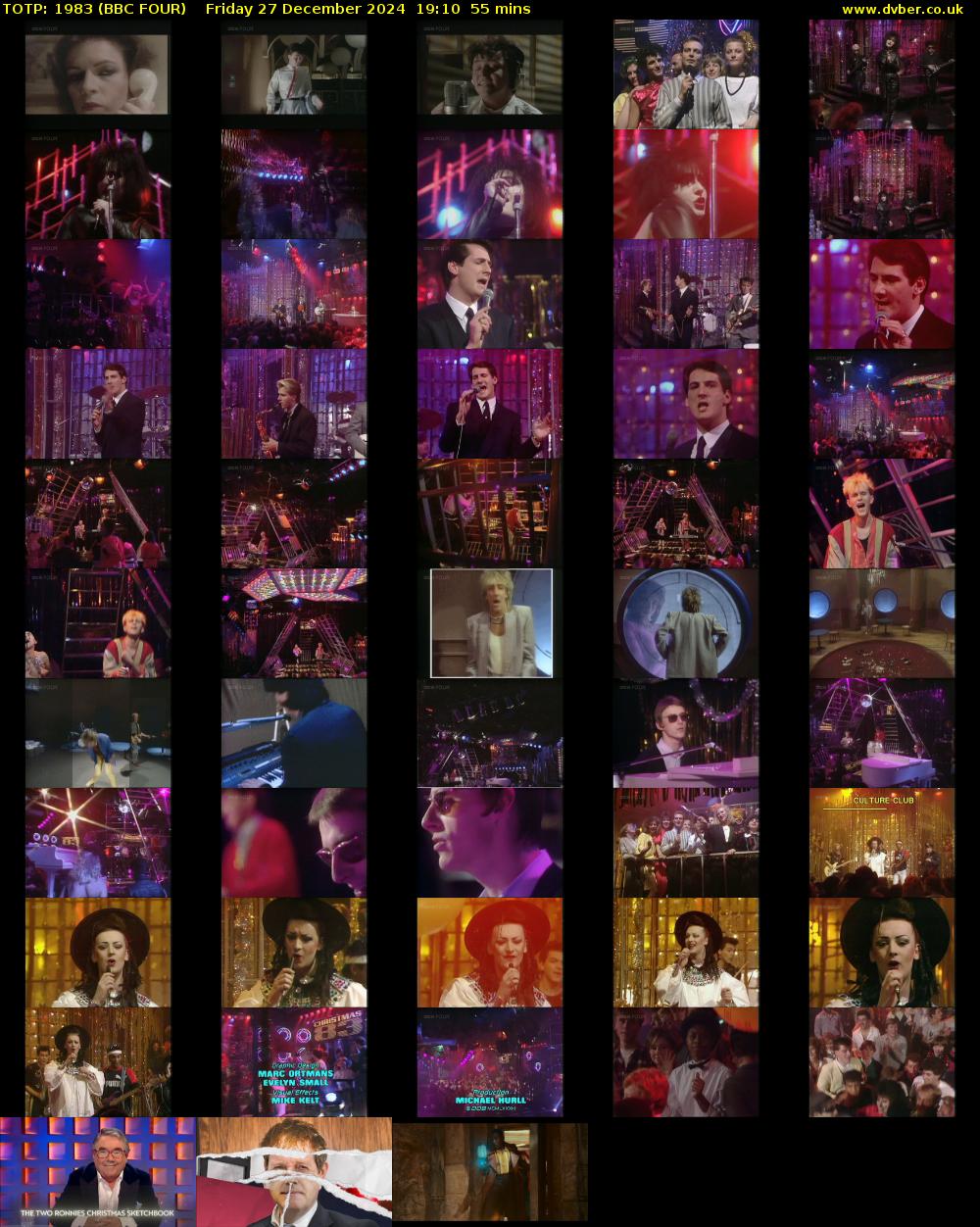 TOTP: 1983 (BBC FOUR) Friday 27 December 2024 19:10 - 20:05