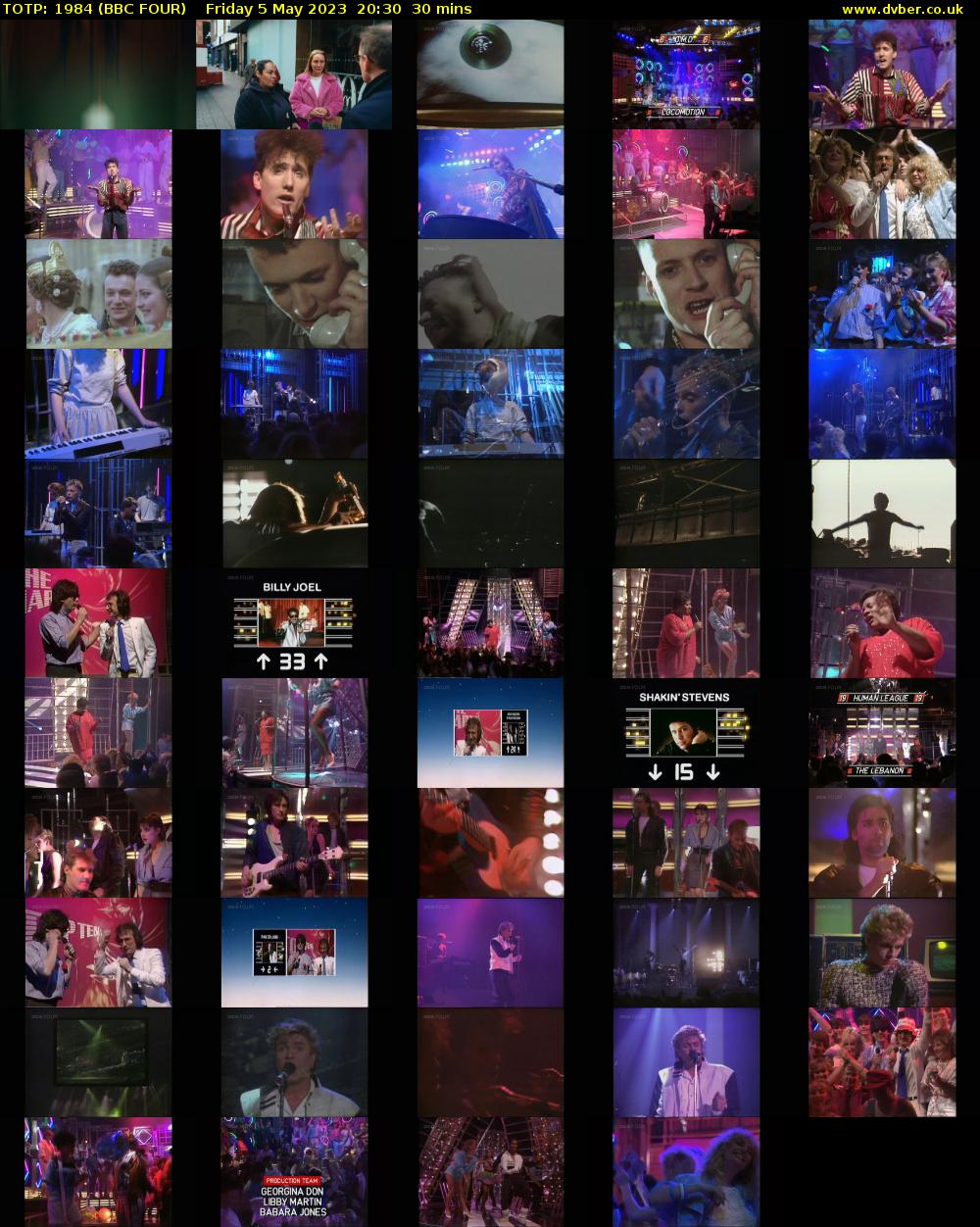TOTP: 1984 (BBC FOUR) Friday 5 May 2023 20:30 - 21:00