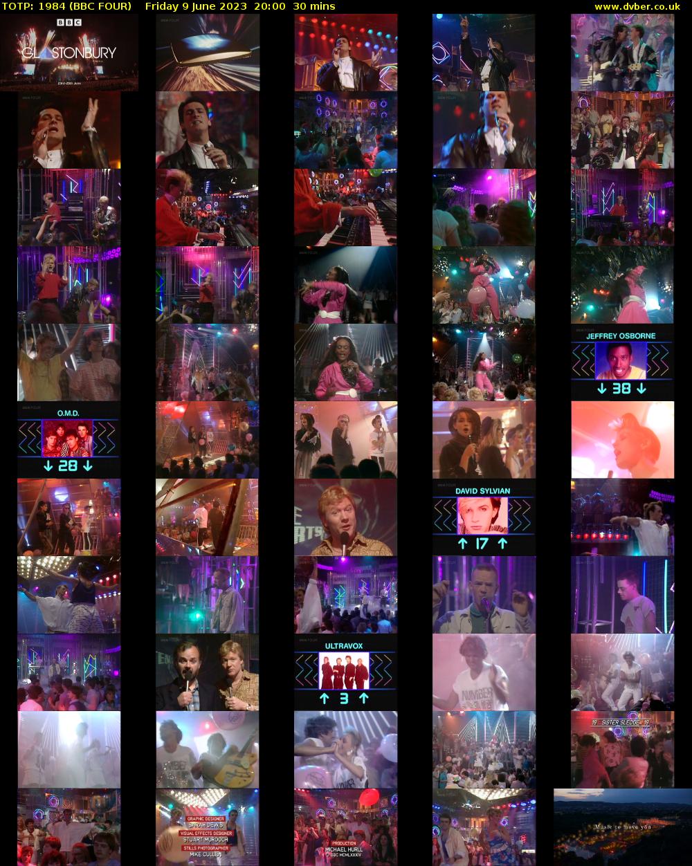 TOTP: 1984 (BBC FOUR) Friday 9 June 2023 20:00 - 20:30