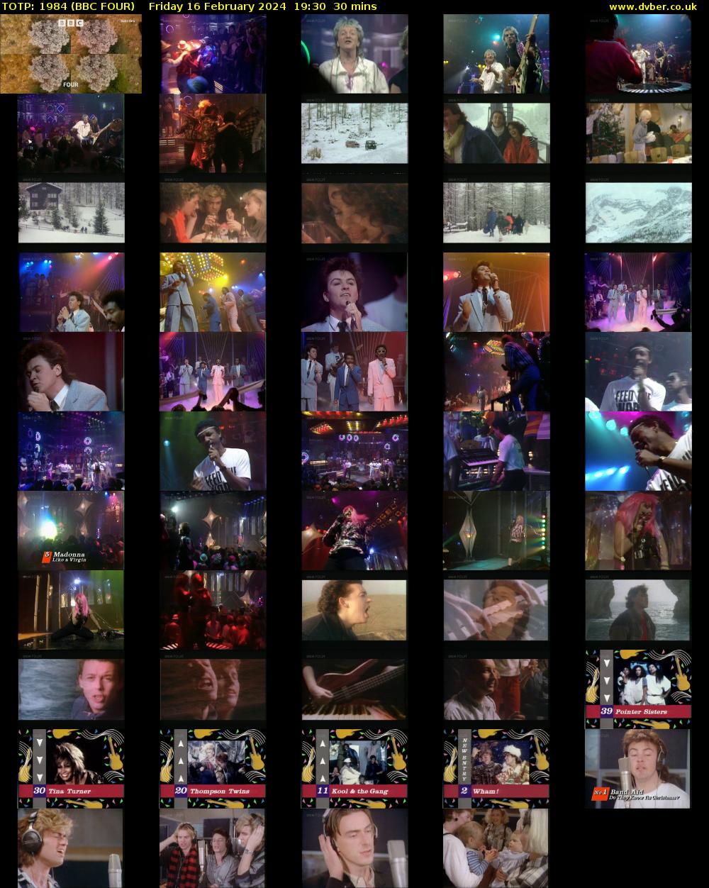 TOTP: 1984 (BBC FOUR) Friday 16 February 2024 19:30 - 20:00