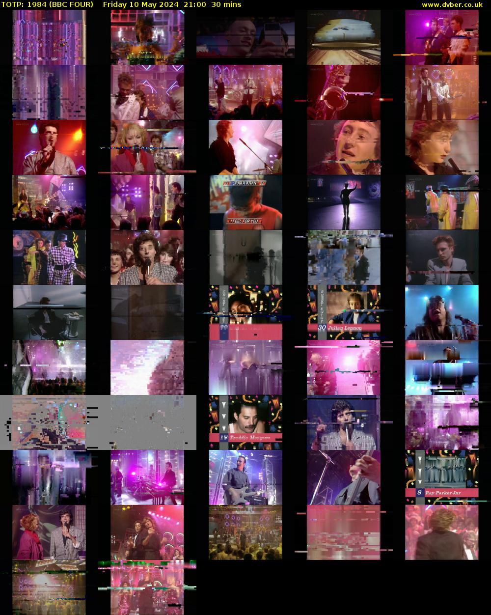 TOTP: 1984 (BBC FOUR) Friday 10 May 2024 21:00 - 21:30