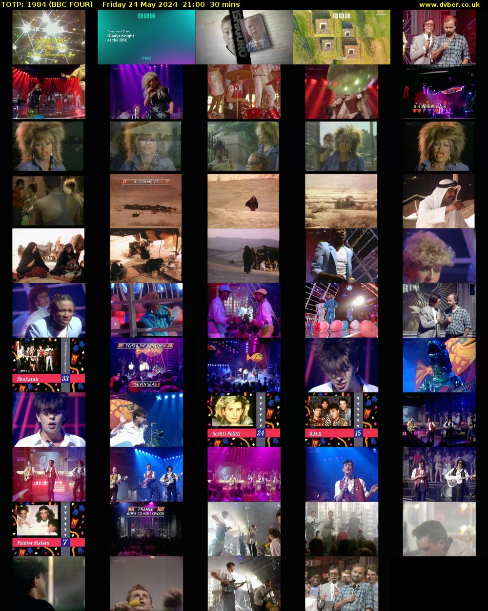 TOTP: 1984 (BBC FOUR) Friday 24 May 2024 21:00 - 21:30