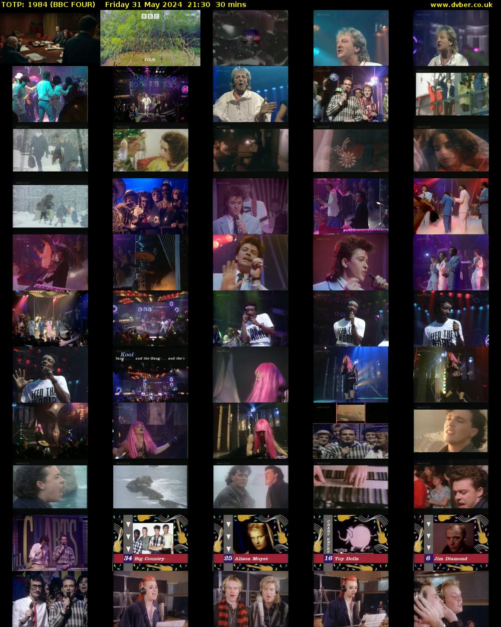 TOTP: 1984 (BBC FOUR) Friday 31 May 2024 21:30 - 22:00