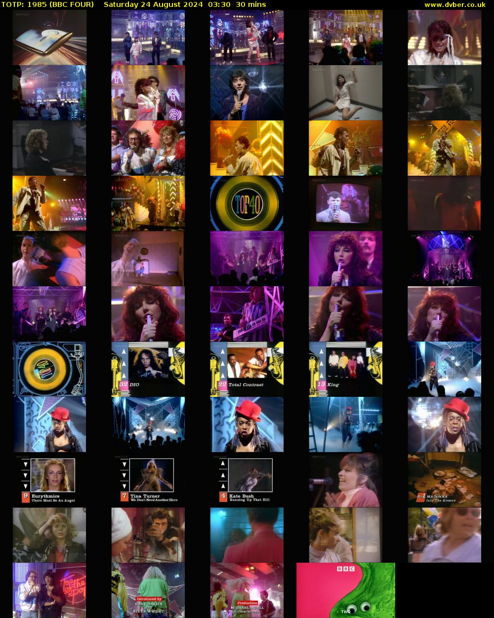 TOTP: 1985 (BBC FOUR) Saturday 24 August 2024 03:30 - 04:00