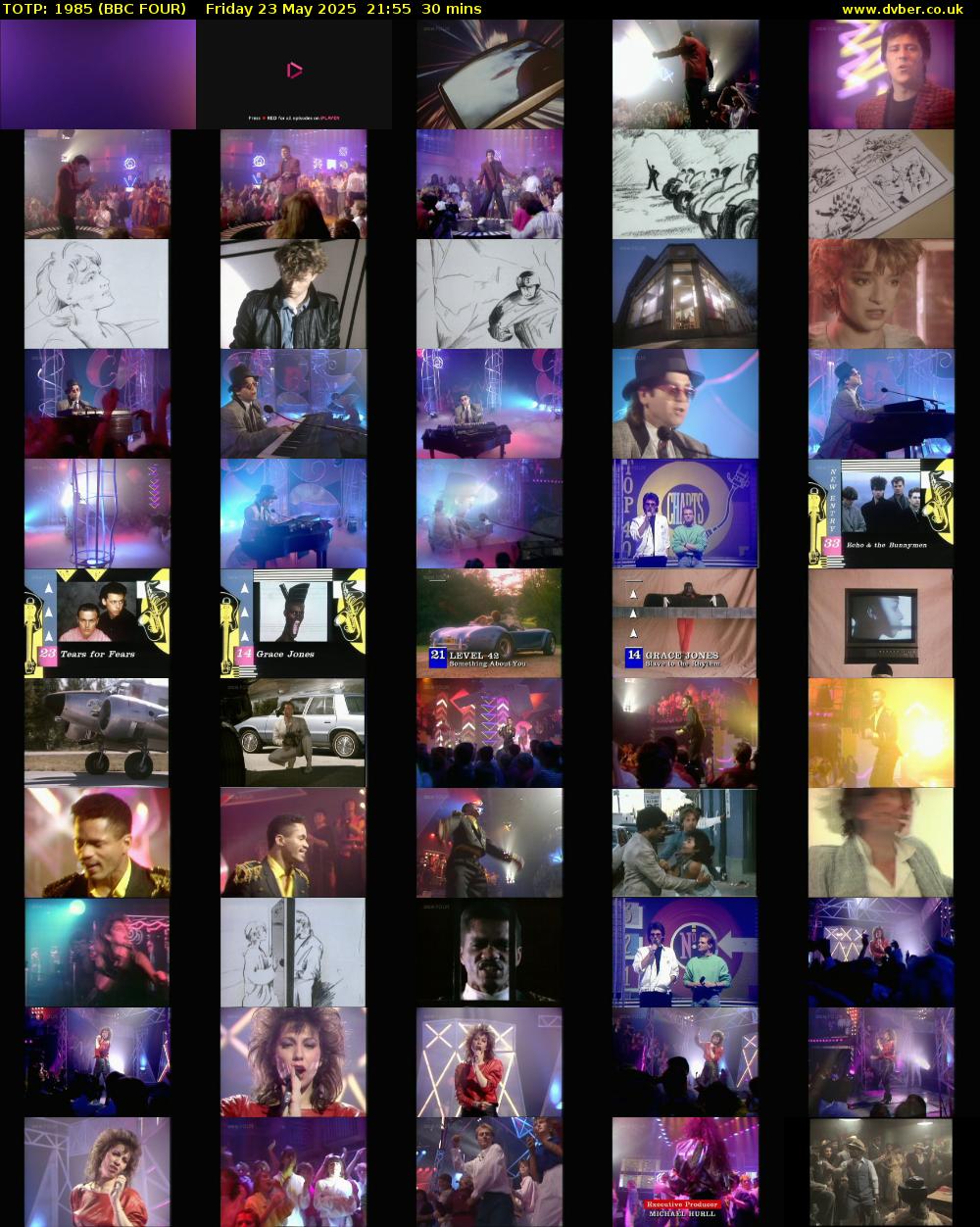 TOTP: 1985 (BBC FOUR) Friday 23 May 2025 21:55 - 22:25