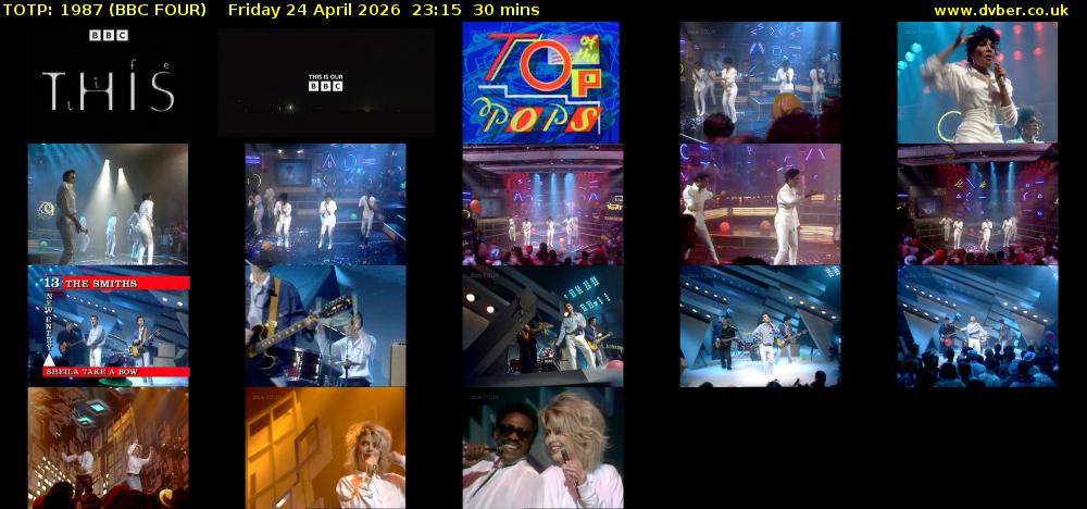TOTP: 1987 (BBC FOUR) Friday 24 April 2026 23:15 - 23:45