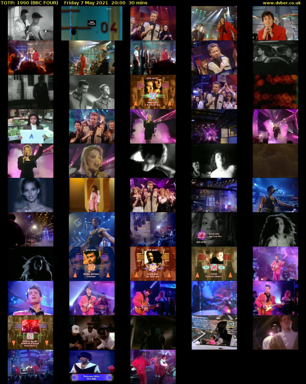 TOTP: 1990 (BBC FOUR) Friday 7 May 2021 20:00 - 20:30