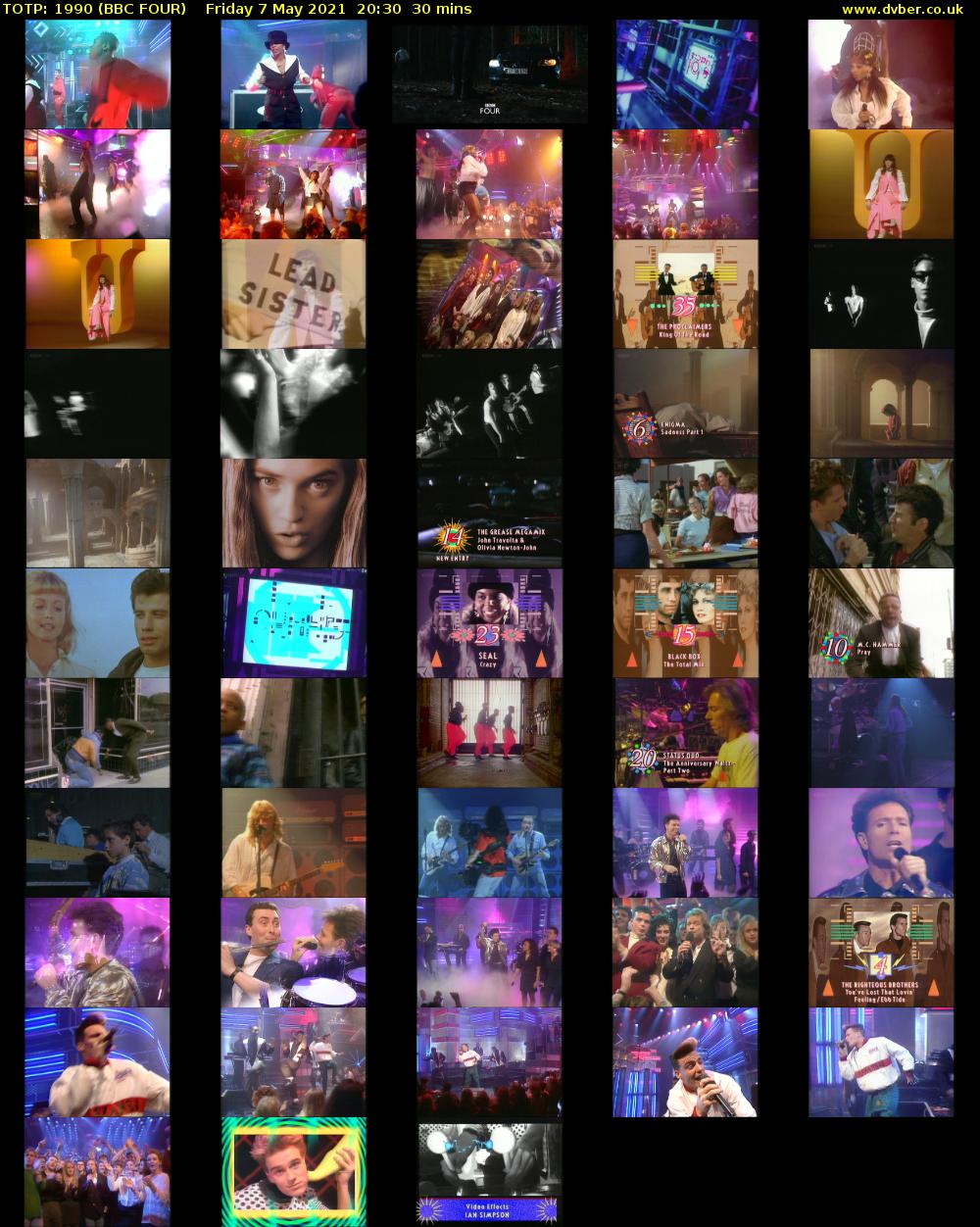 TOTP: 1990 (BBC FOUR) Friday 7 May 2021 20:30 - 21:00