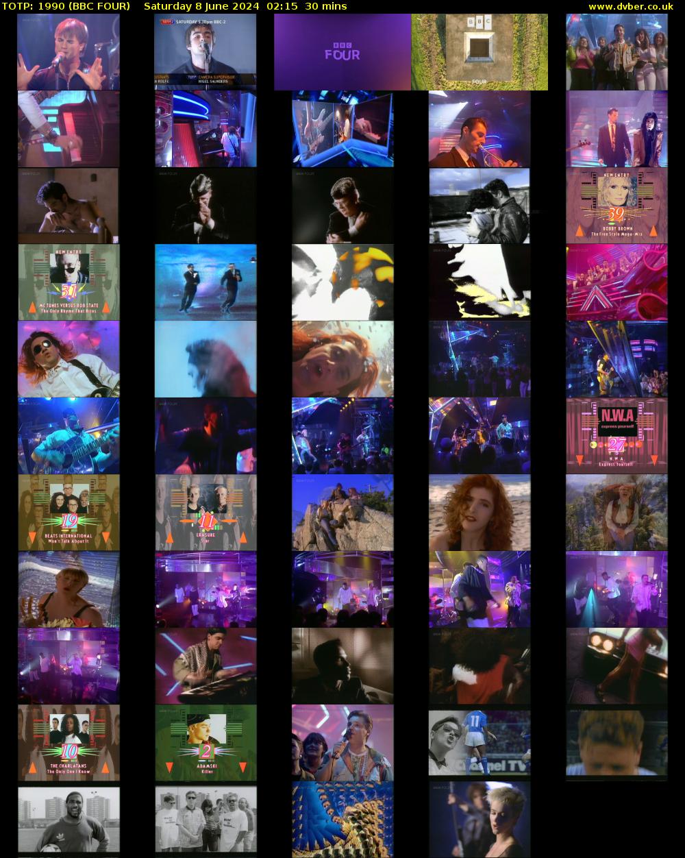 TOTP: 1990 (BBC FOUR) Saturday 8 June 2024 02:15 - 02:45