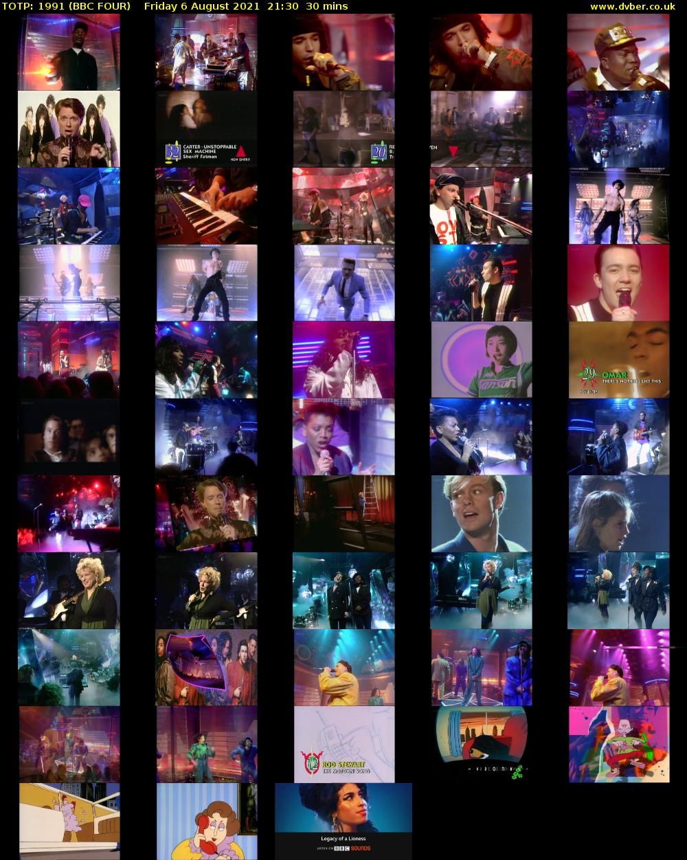 TOTP: 1991 (BBC FOUR) Friday 6 August 2021 21:30 - 22:00