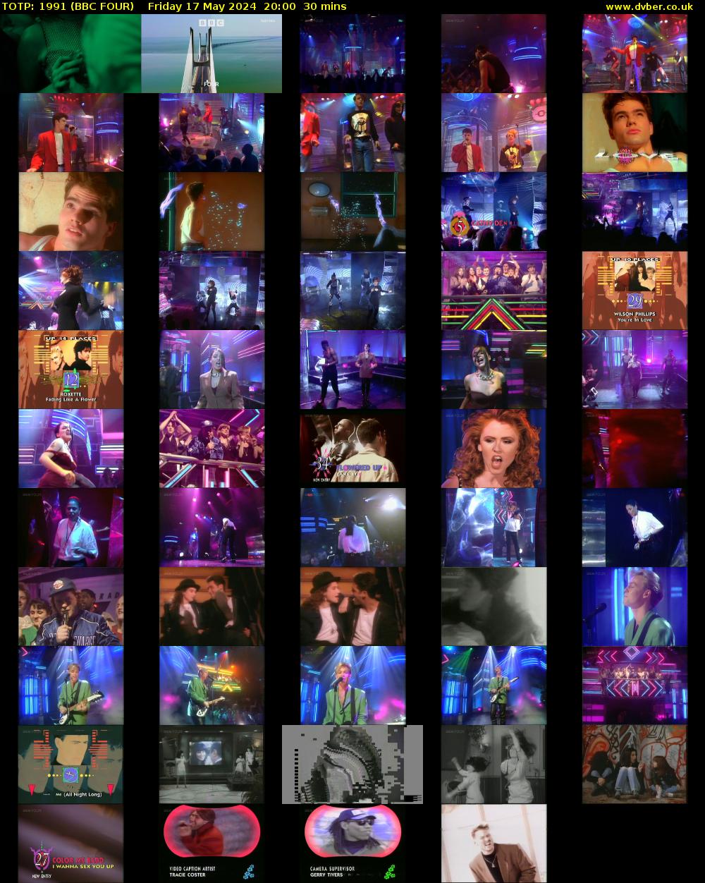 TOTP: 1991 (BBC FOUR) Friday 17 May 2024 20:00 - 20:30