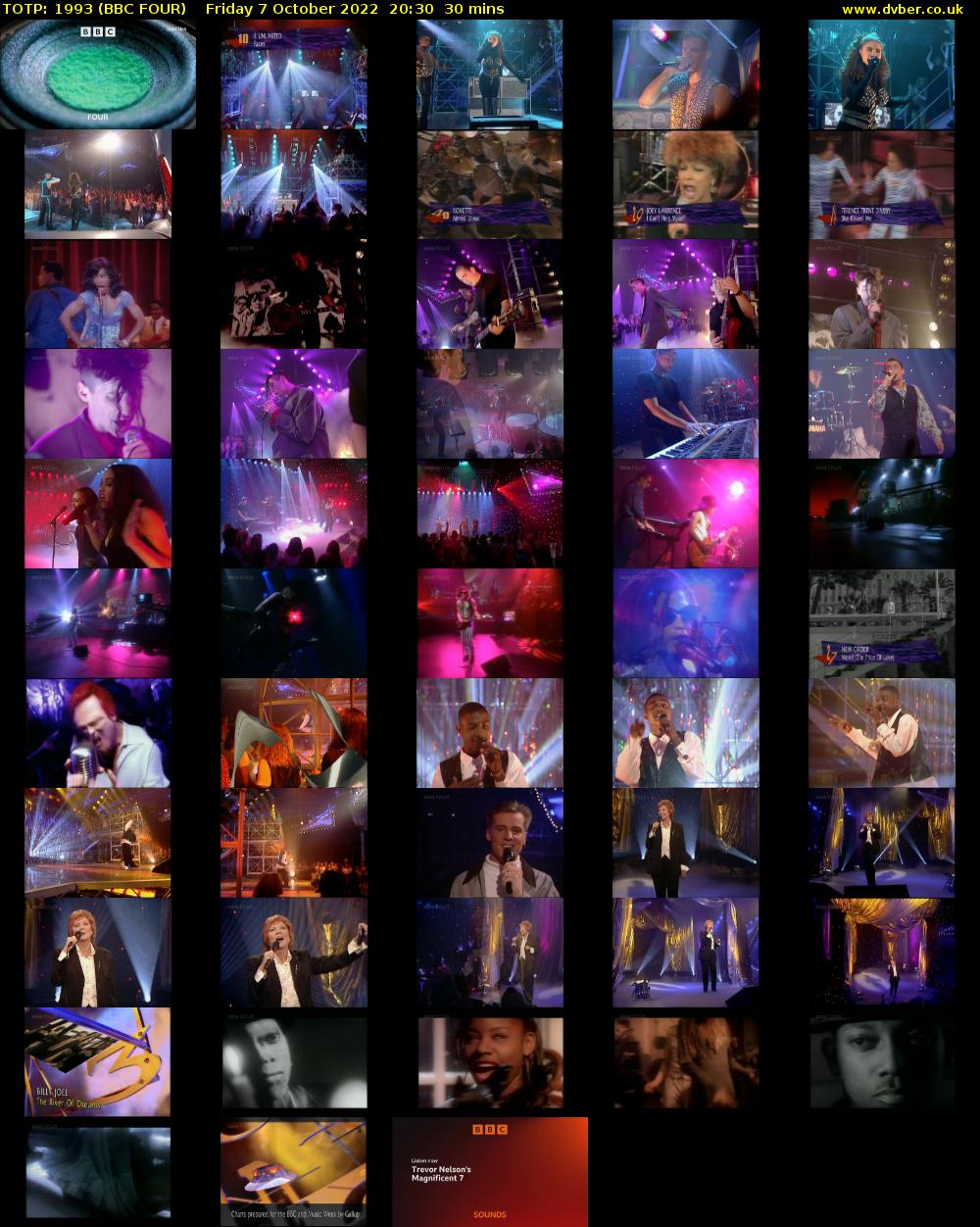 TOTP: 1993 (BBC FOUR) Friday 7 October 2022 20:30 - 21:00