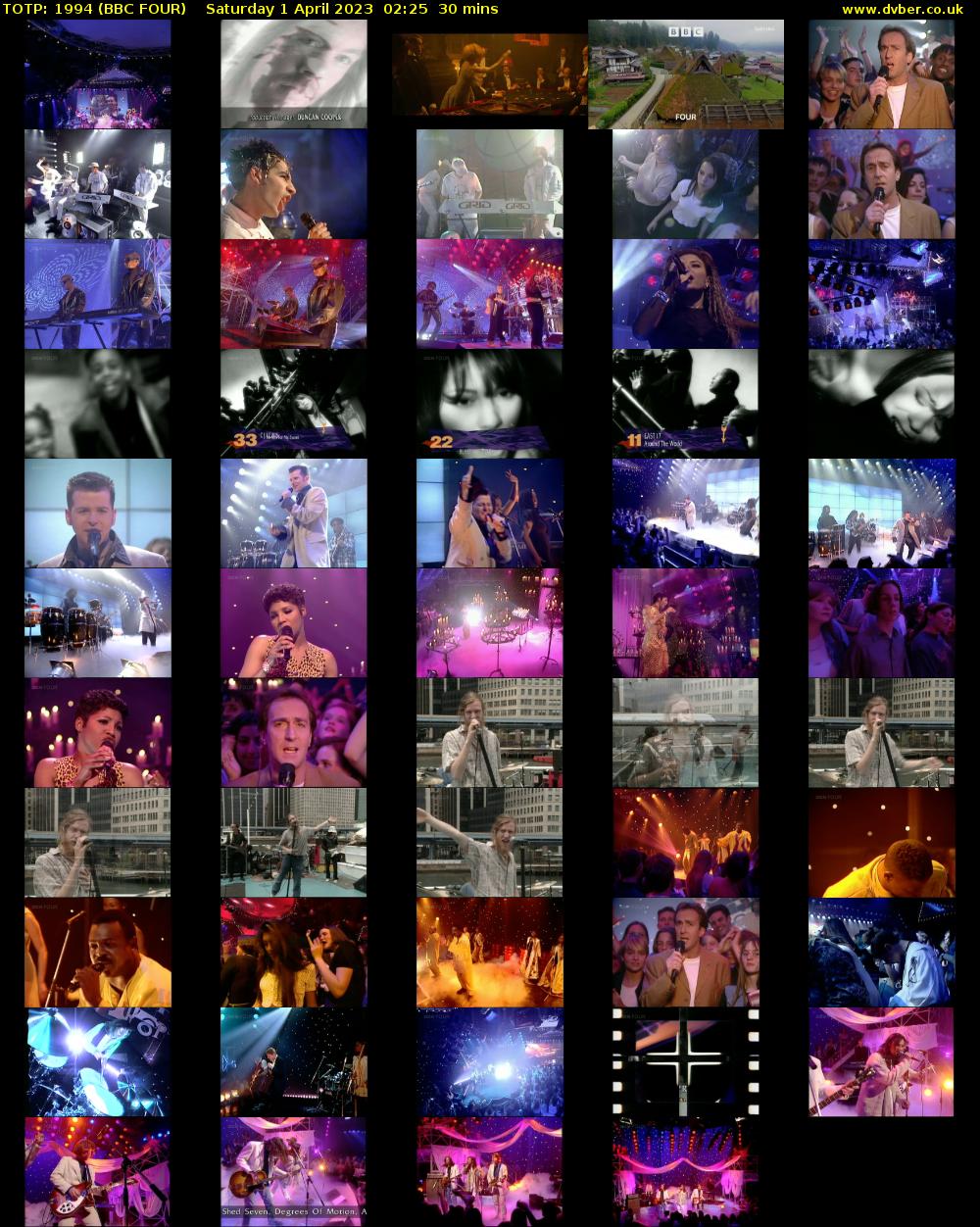 TOTP: 1994 (BBC FOUR) Saturday 1 April 2023 02:25 - 02:55