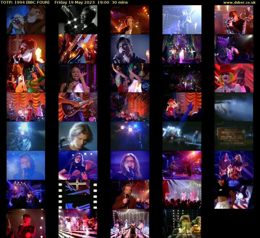TOTP: 1994 (BBC FOUR) Friday 19 May 2023 19:00 - 19:30
