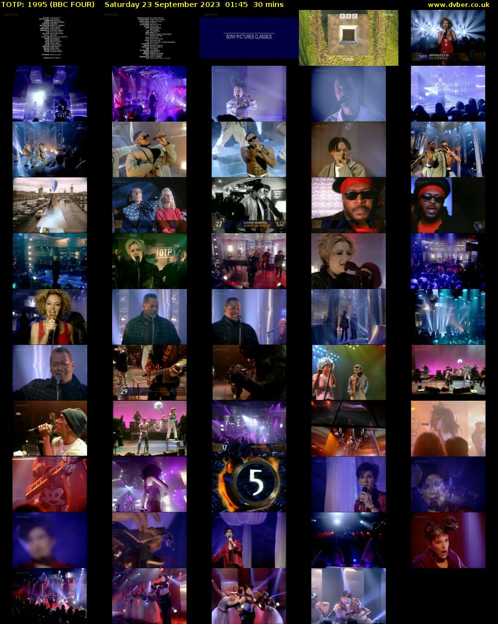 TOTP: 1995 (BBC FOUR) Saturday 23 September 2023 01:45 - 02:15