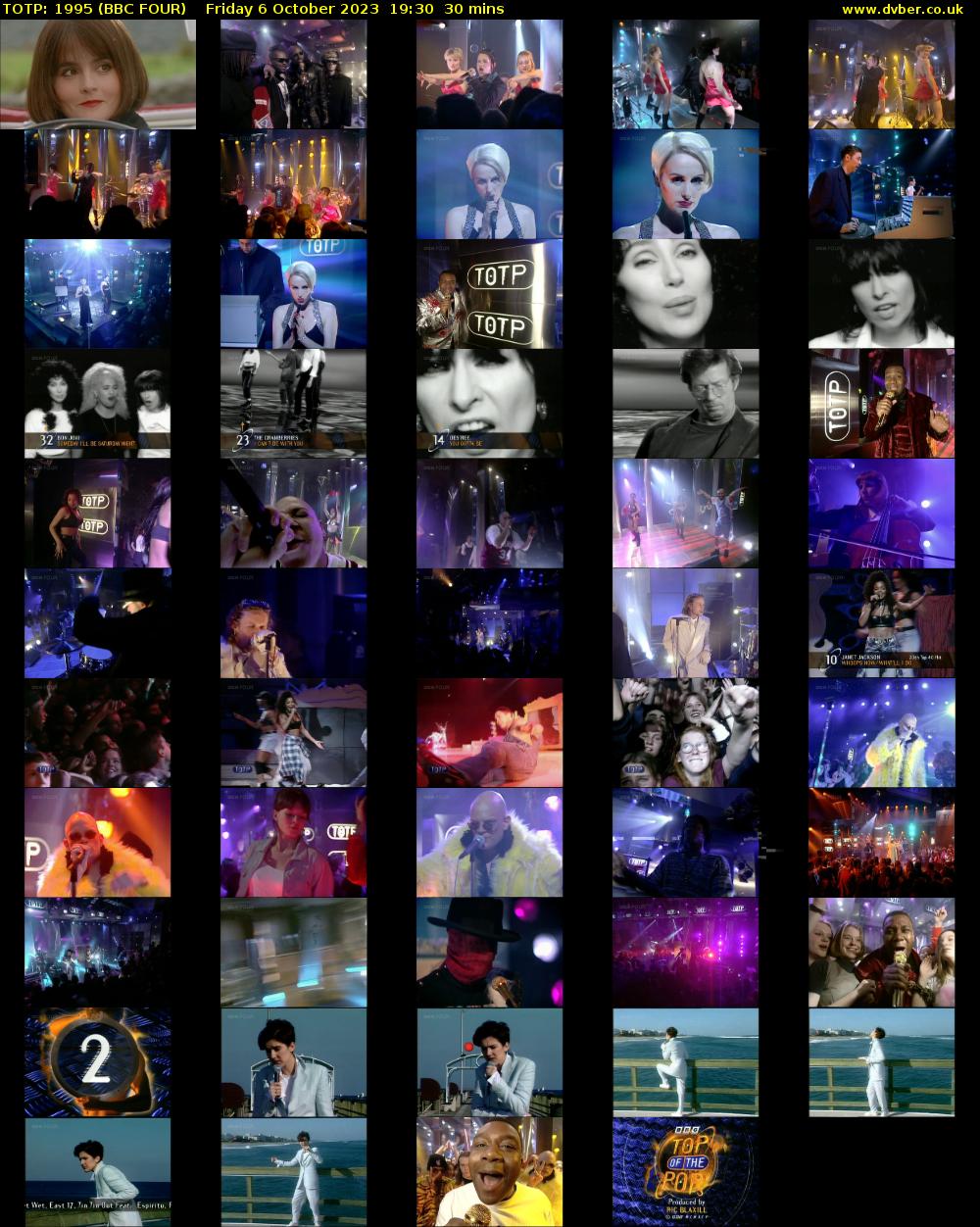 TOTP: 1995 (BBC FOUR) Friday 6 October 2023 19:30 - 20:00