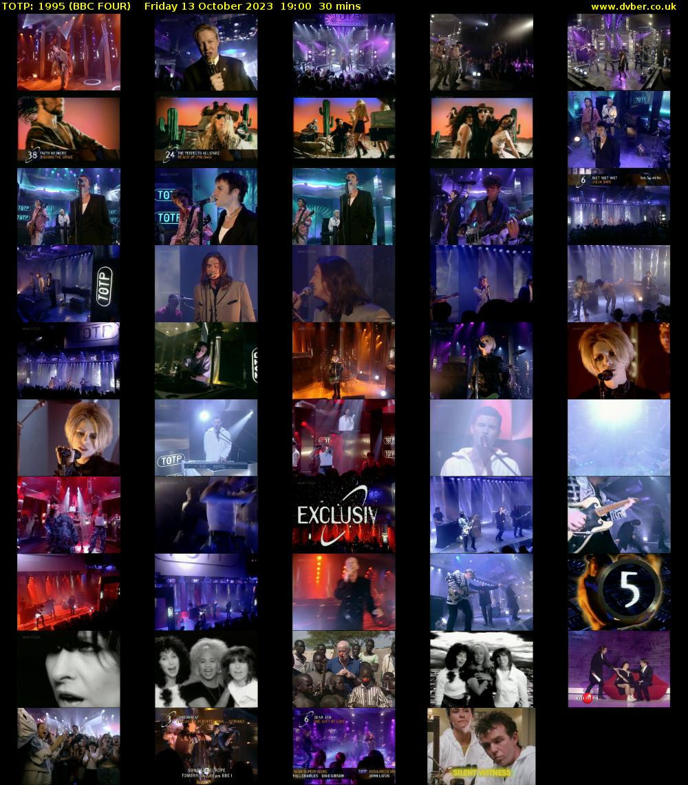TOTP: 1995 (BBC FOUR) Friday 13 October 2023 19:00 - 19:30