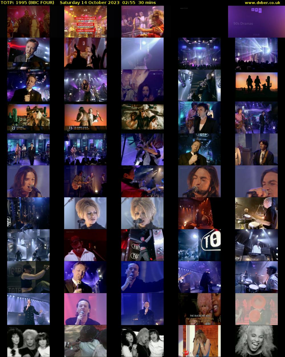 TOTP: 1995 (BBC FOUR) Saturday 14 October 2023 02:55 - 03:25