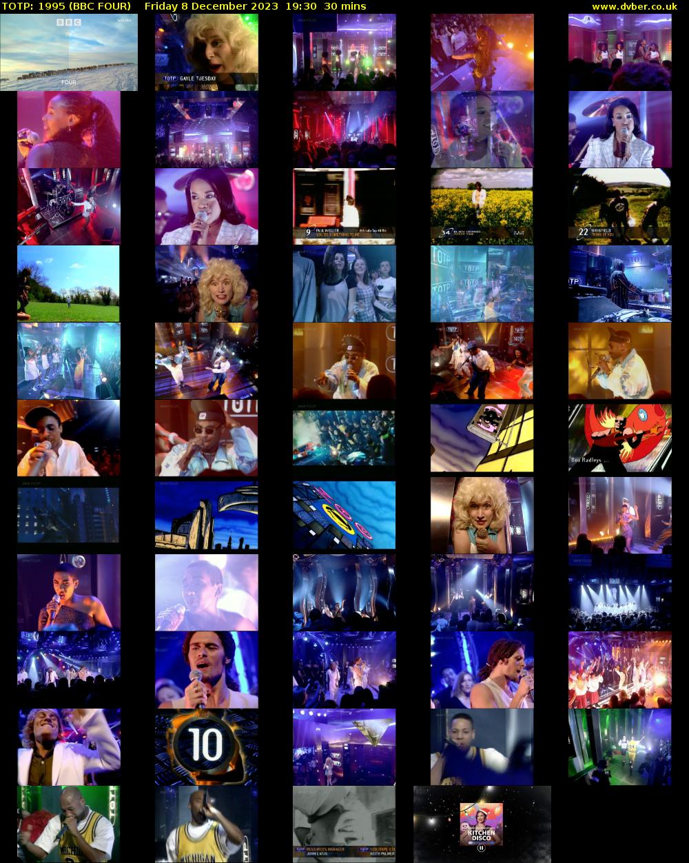 TOTP: 1995 (BBC FOUR) Friday 8 December 2023 19:30 - 20:00