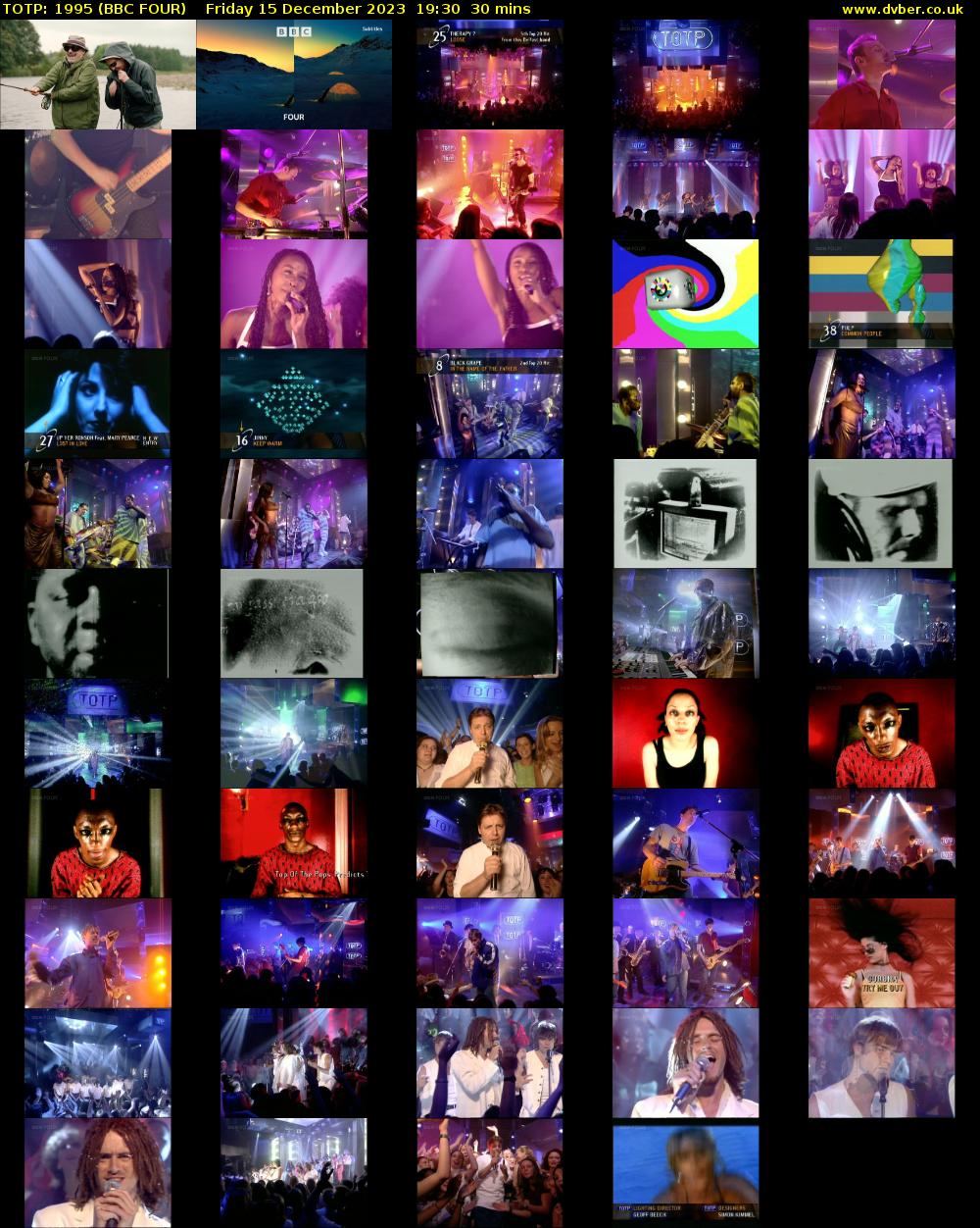 TOTP: 1995 (BBC FOUR) Friday 15 December 2023 19:30 - 20:00