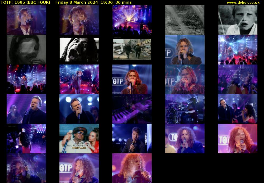 TOTP: 1995 (BBC FOUR) Friday 8 March 2024 19:30 - 20:00