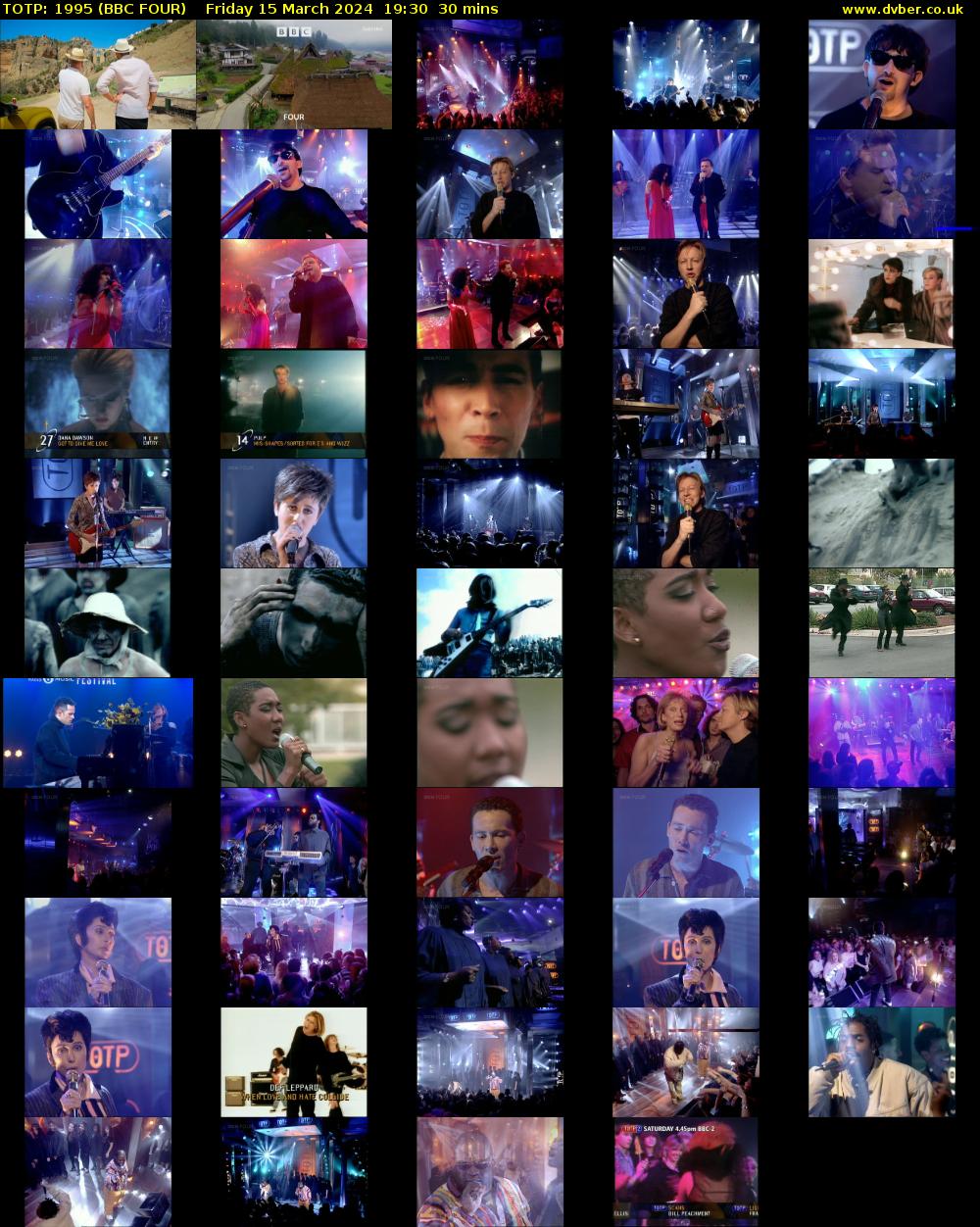 TOTP: 1995 (BBC FOUR) Friday 15 March 2024 19:30 - 20:00