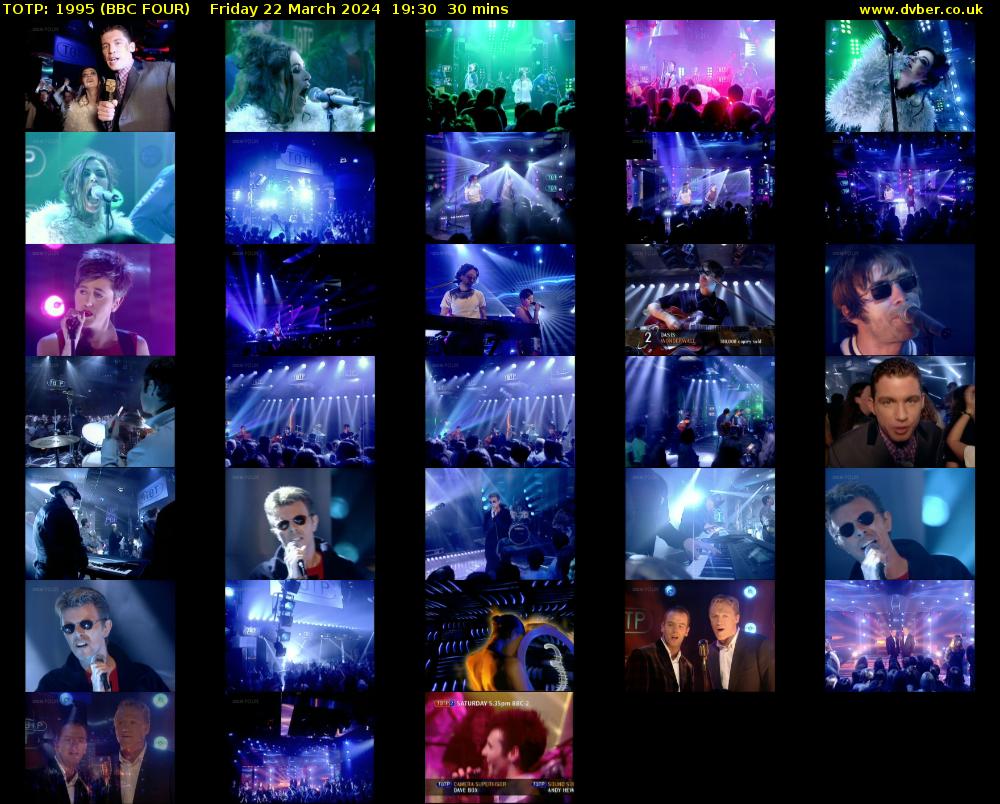 TOTP: 1995 (BBC FOUR) Friday 22 March 2024 19:30 - 20:00