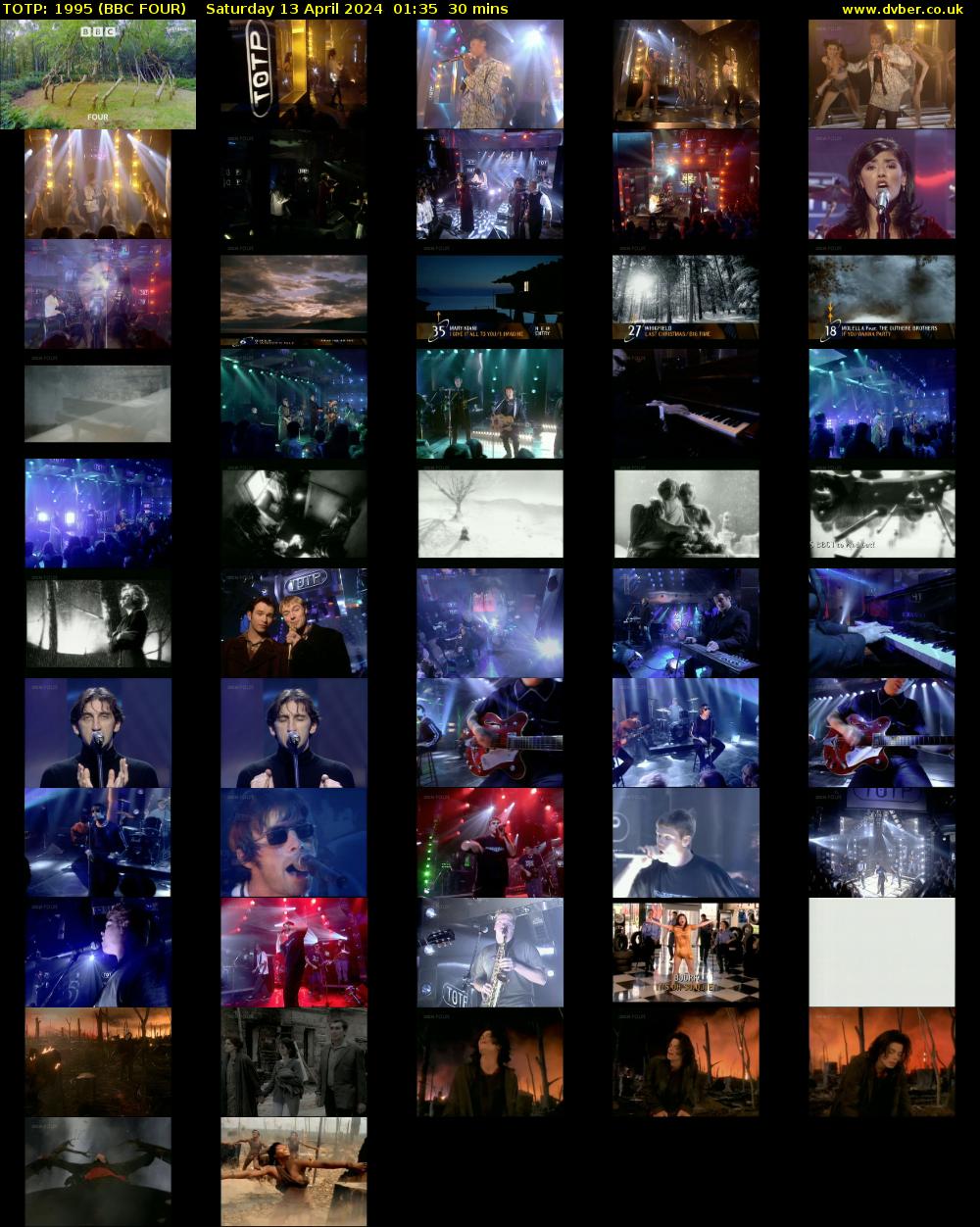 TOTP: 1995 (BBC FOUR) Saturday 13 April 2024 01:35 - 02:05
