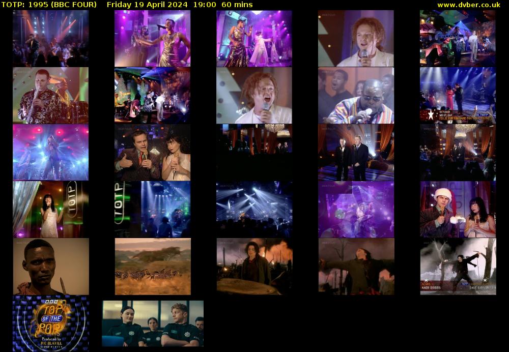 TOTP: 1995 (BBC FOUR) Friday 19 April 2024 19:00 - 20:00