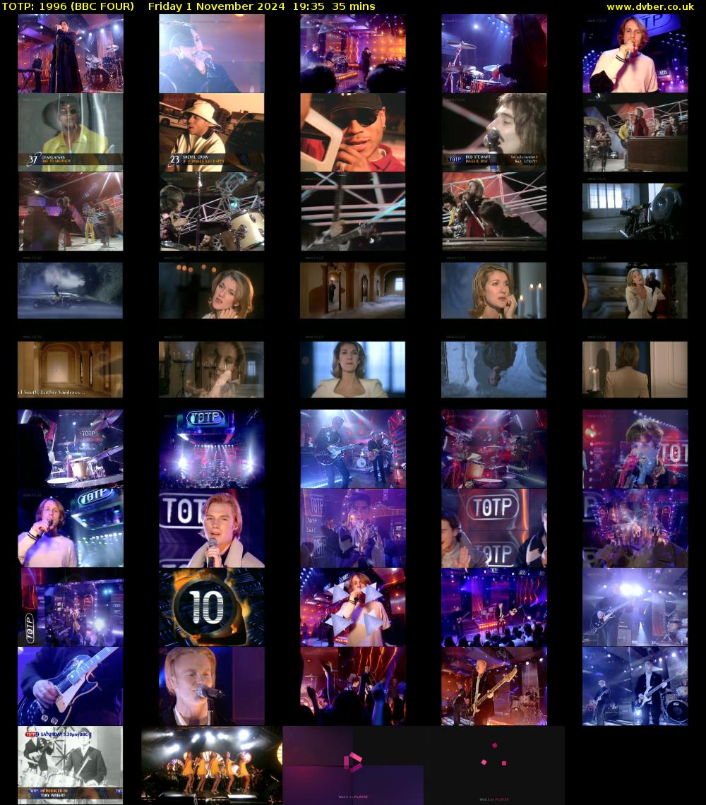 TOTP: 1996 (BBC FOUR) Friday 1 November 2024 19:35 - 20:10