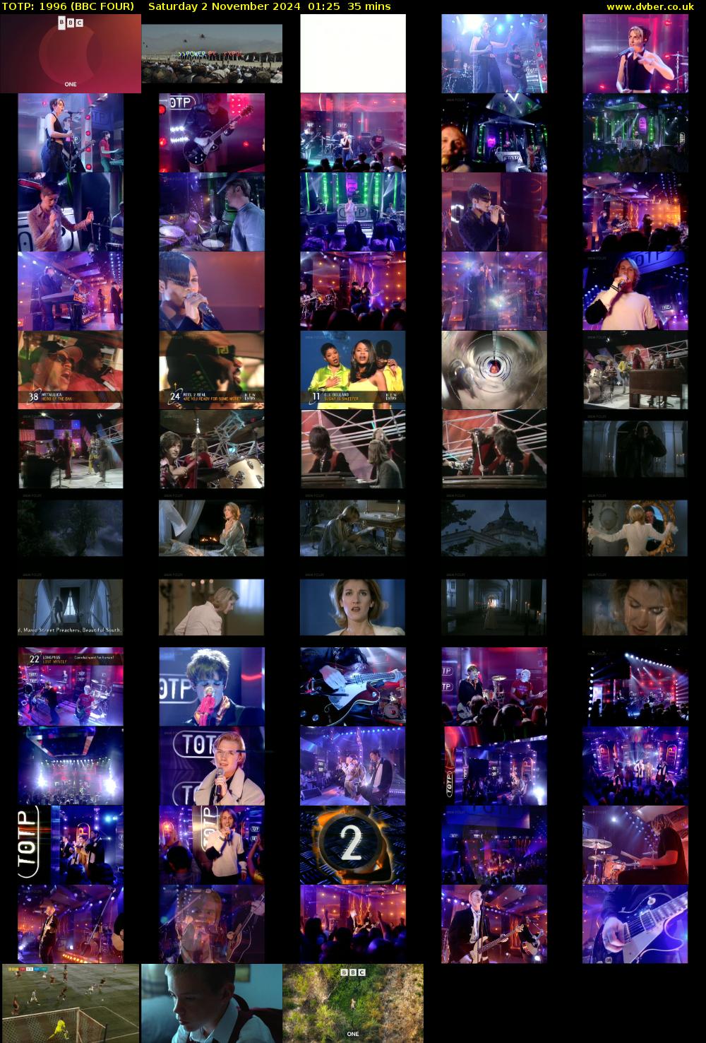 TOTP: 1996 (BBC FOUR) Saturday 2 November 2024 01:25 - 02:00