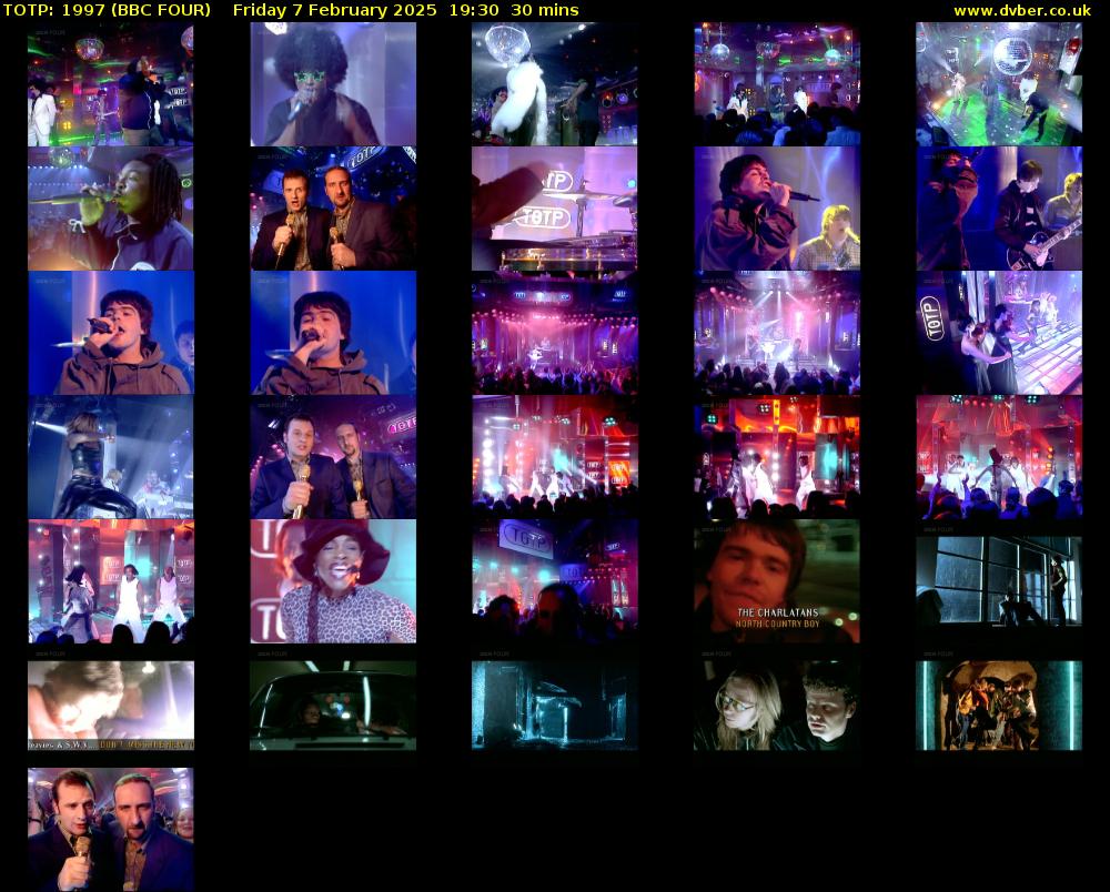 TOTP: 1997 (BBC FOUR) Friday 7 February 2025 19:30 - 20:00
