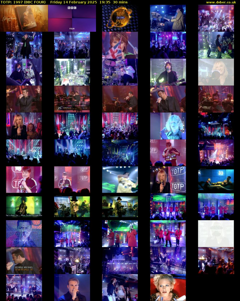 TOTP: 1997 (BBC FOUR) Friday 14 February 2025 19:35 - 20:05
