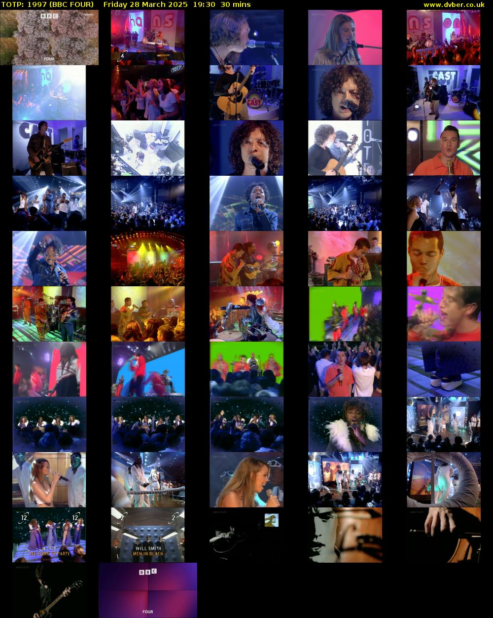 TOTP: 1997 (BBC FOUR) Friday 28 March 2025 19:30 - 20:00