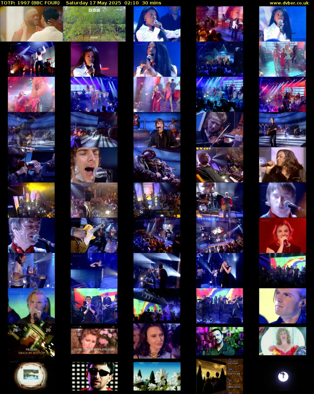 TOTP: 1997 (BBC FOUR) Saturday 17 May 2025 02:10 - 02:40