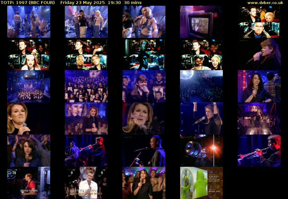 TOTP: 1997 (BBC FOUR) Friday 23 May 2025 19:30 - 20:00